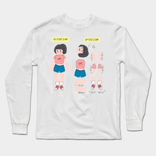 Gym girl Long Sleeve T-Shirt